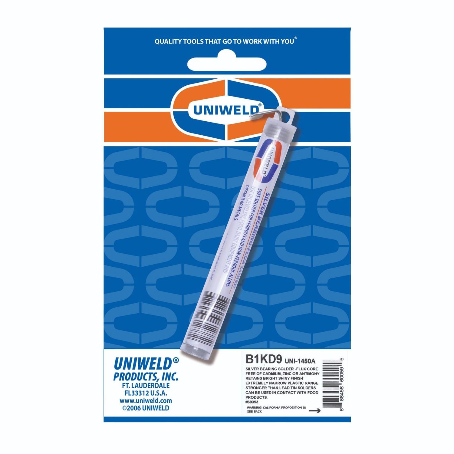 B1KD9 Uni-Brite Silver Solder, 1/16