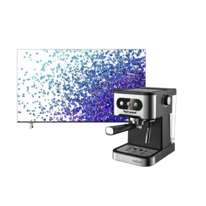 Smart TV NanoCell "55" + Máquina de Café TechWood