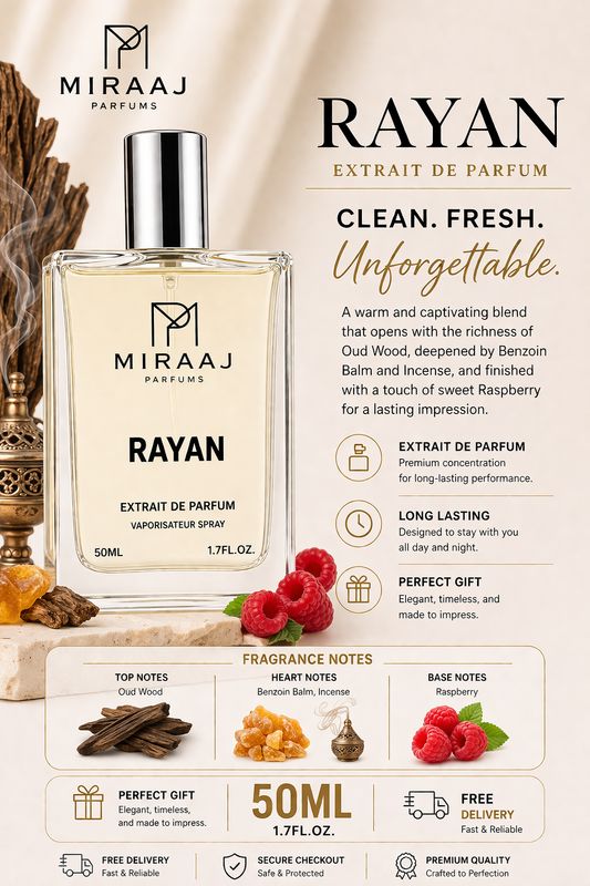 Rayan inspired by Ombre Nomade 50ml - Extrait De Parfum (Long Lasting)