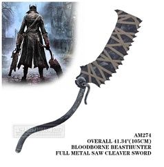 Bloodborne Beasthunter Saw Cleaver (Full Metal)