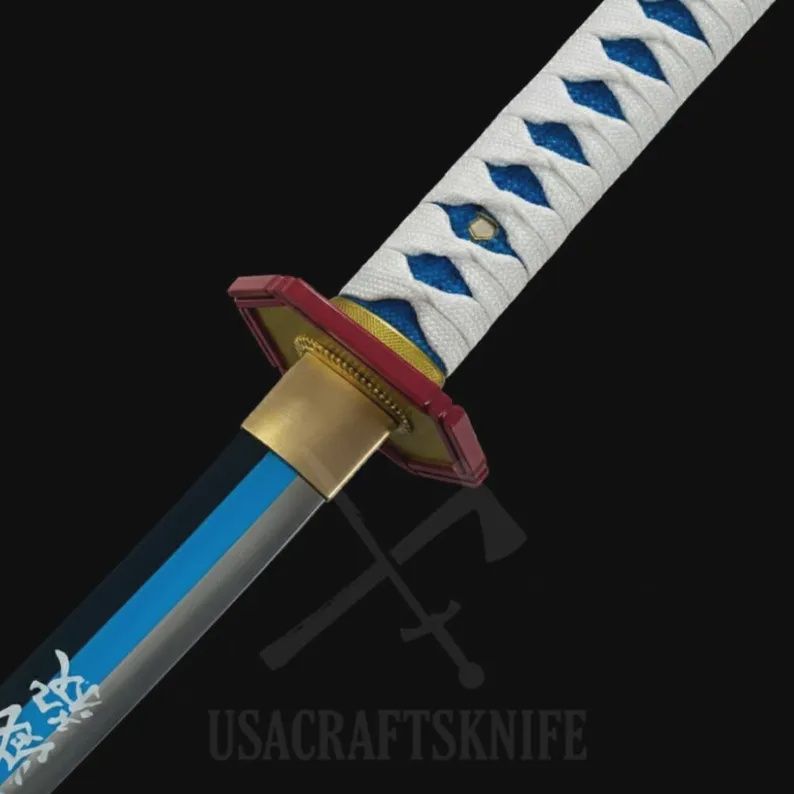 Anime Comic Movie inspired replica Handmade Giyu Katana Sword