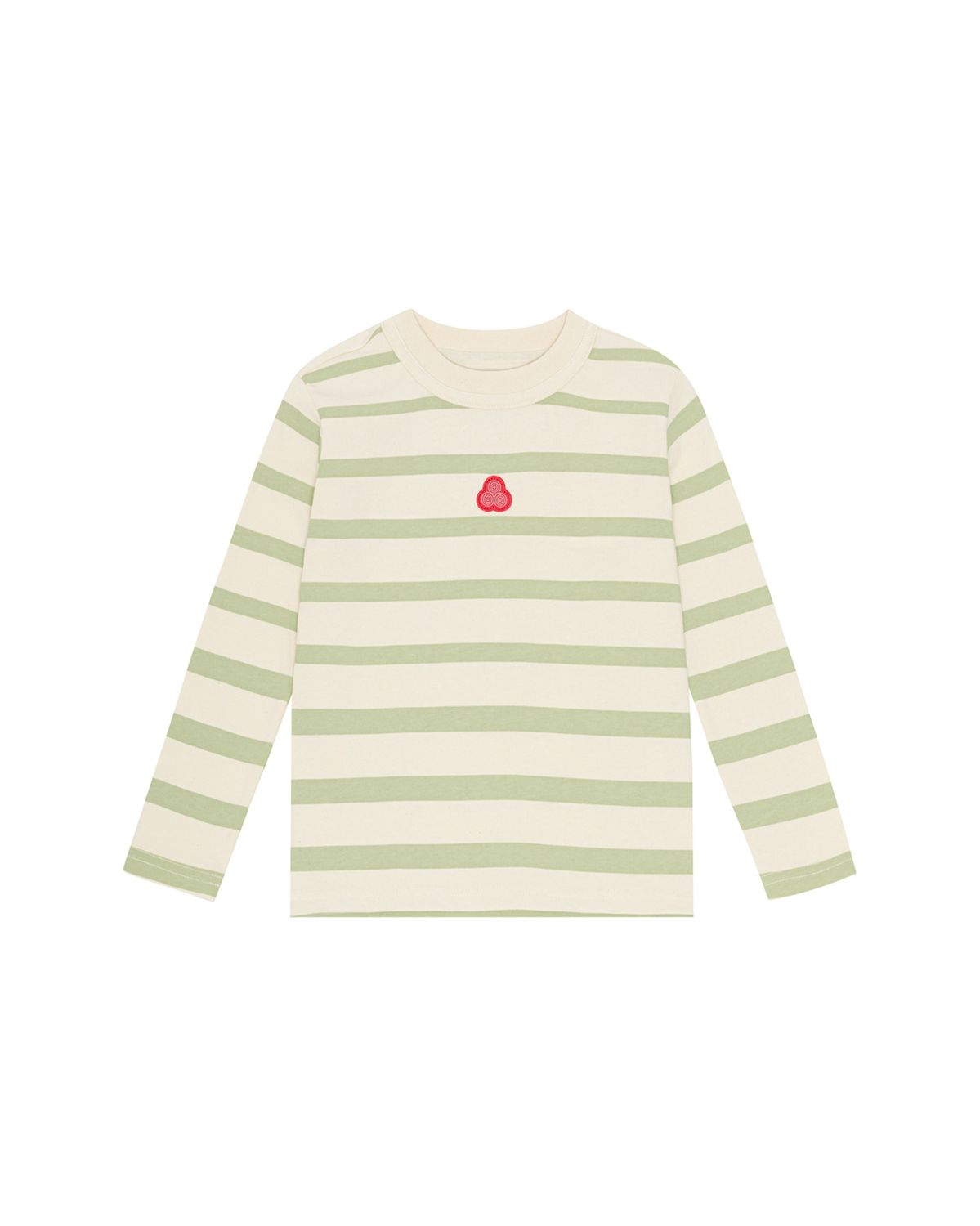 Harmony Langarm Shirt Strifen, Color: Desert sage, Size: 4-6