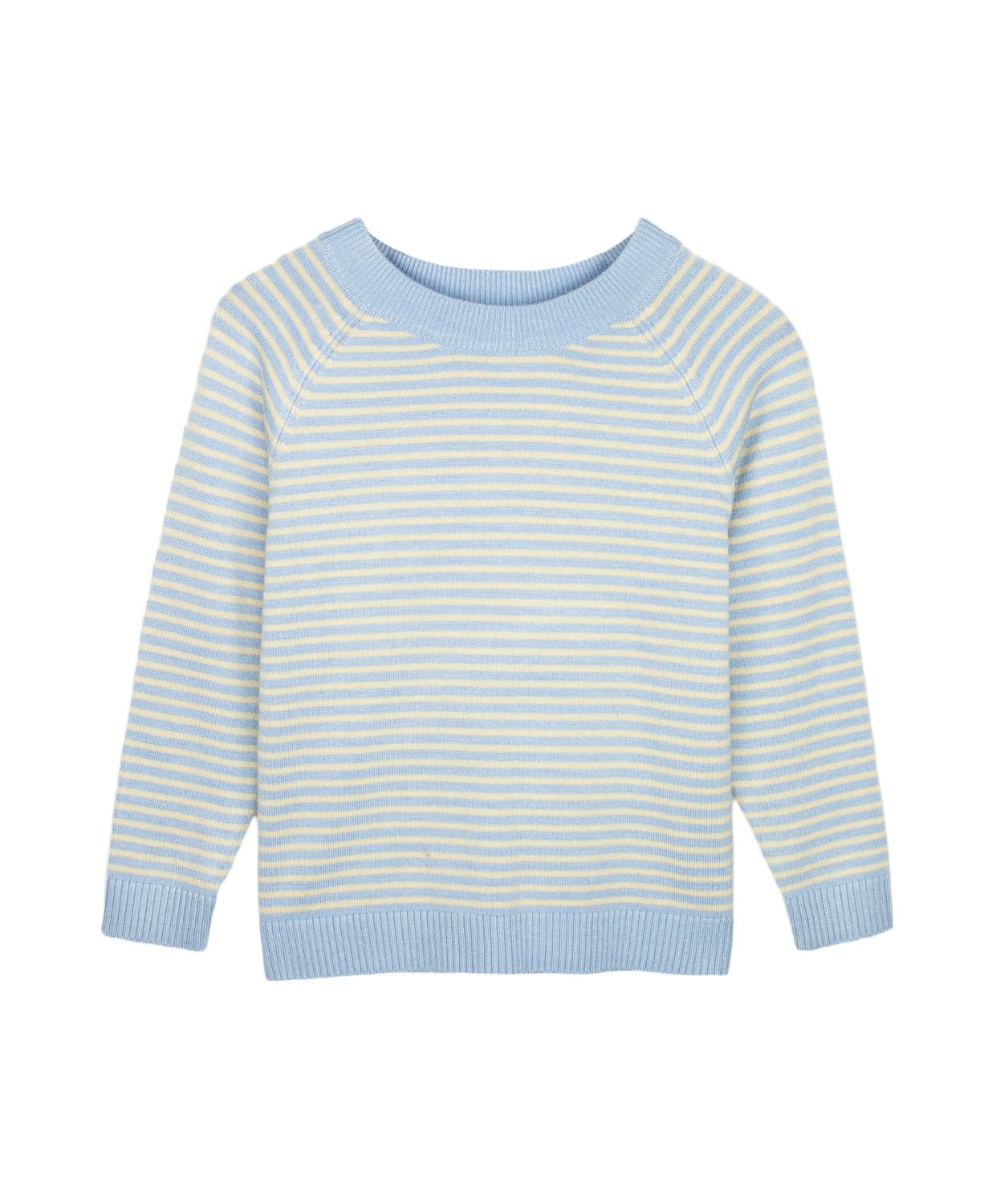 Favo Streifen Pullover, Color: SERENITY STRIPE, Size: 9M/74