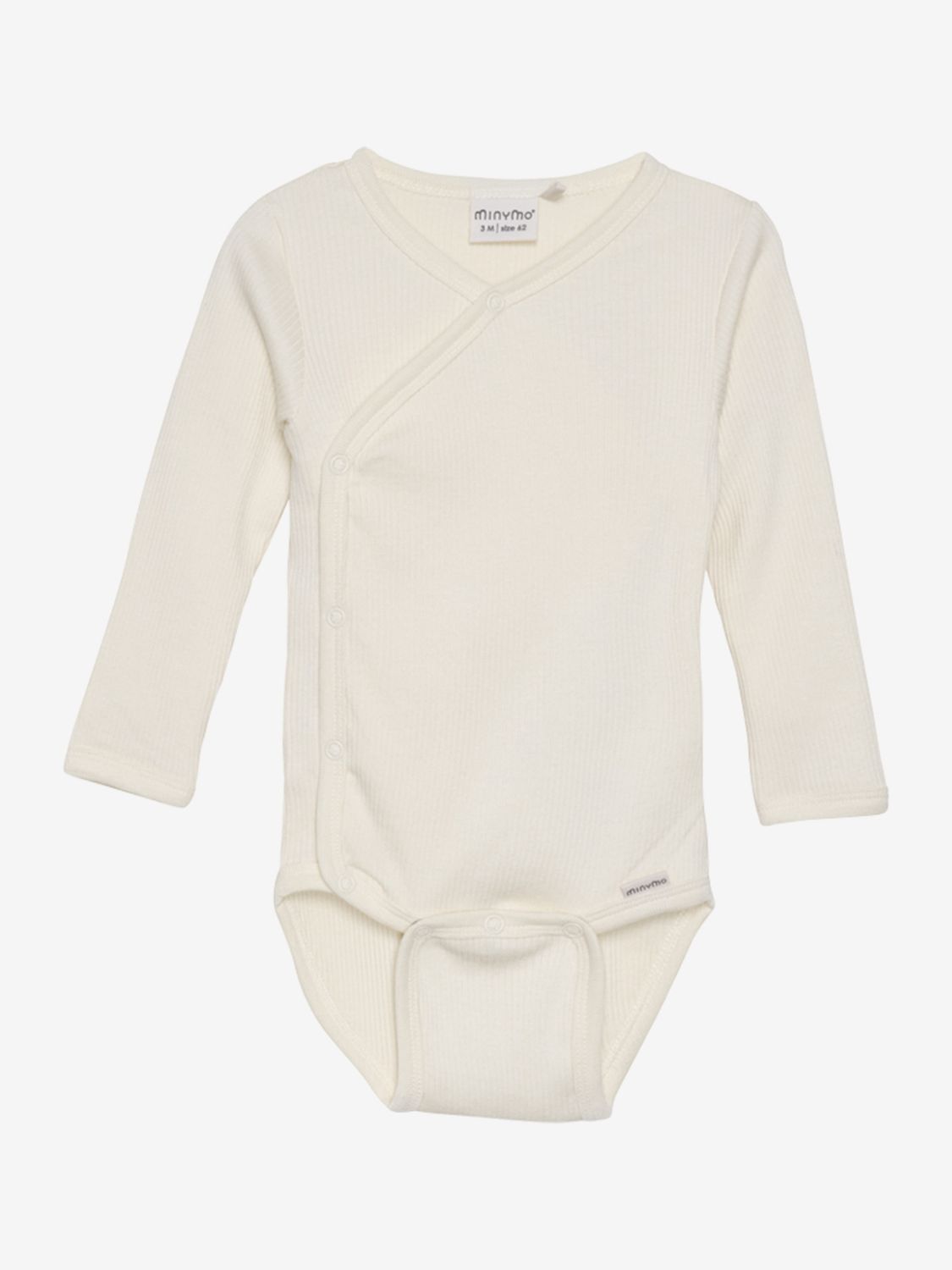 Wickelbody LS Rib, Color: Seedpearl, Size: 50