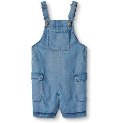 Hi Short Overall, Color: LIGHT DENIM BLUE, Size: 12M/80
