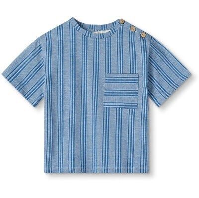 Miro T-Shirt, Color: CLOUD DANCER MAZERINE BLUE STRIPE, Size: 5Y/110