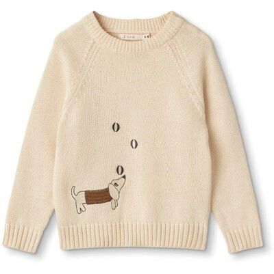 Magic Embroidered Pullover, Color: SANDSHELL, Size: 18M/86