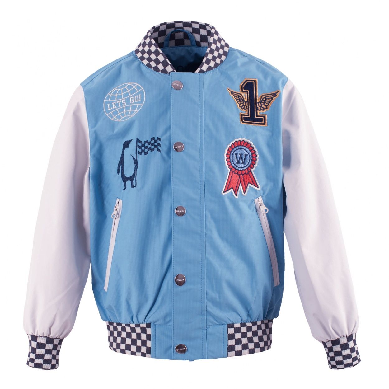 White Worm Jacke, Color: air blue, Size: 110/116