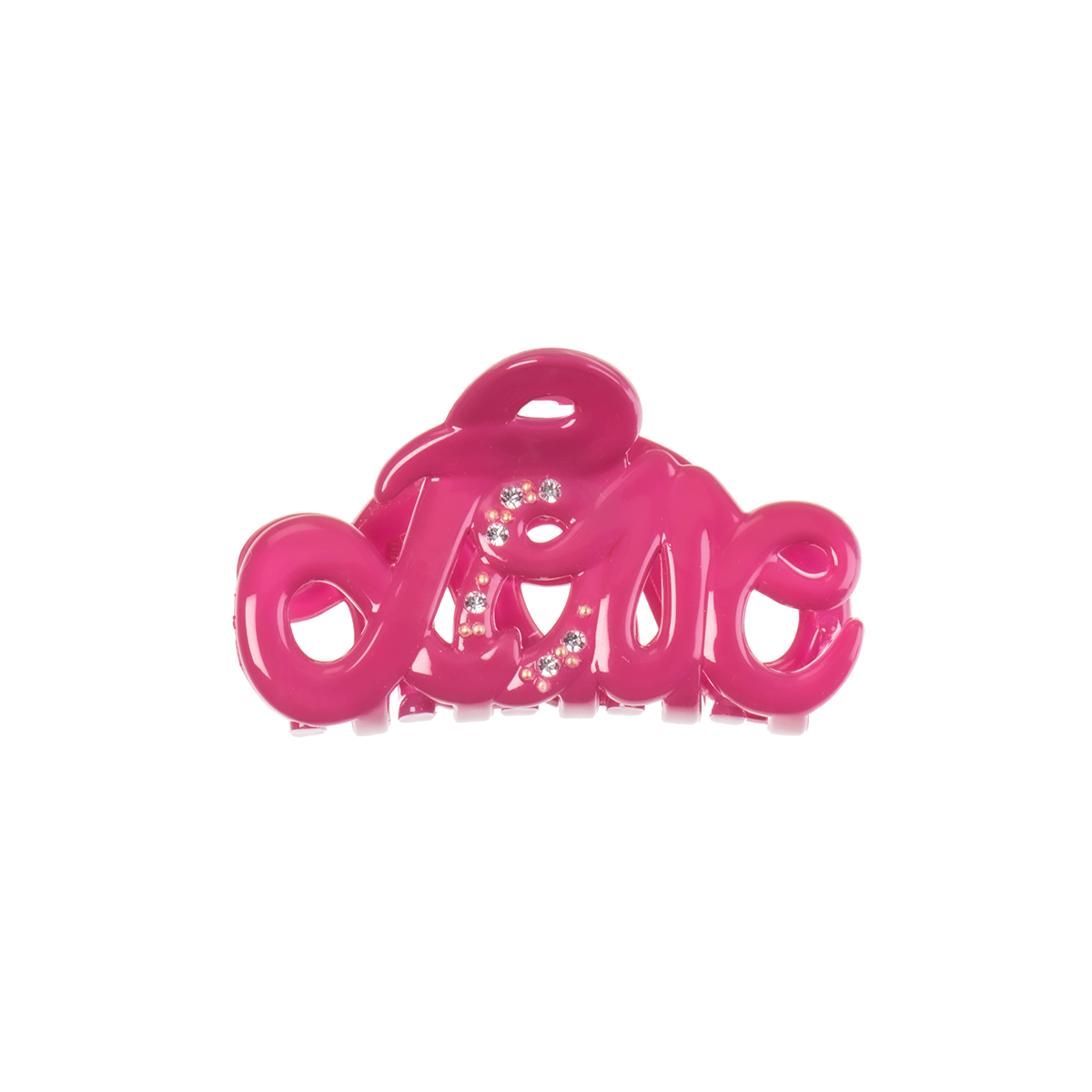 Haarklammer klein - Pink Fuchsia Swarovski