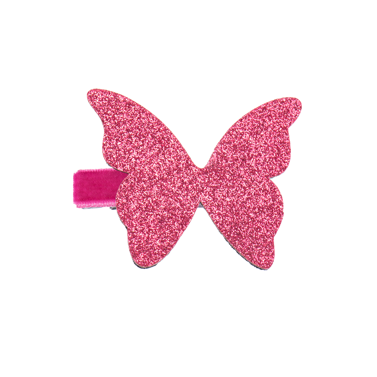 Haarspange - Butterfly glitter Fuchsia