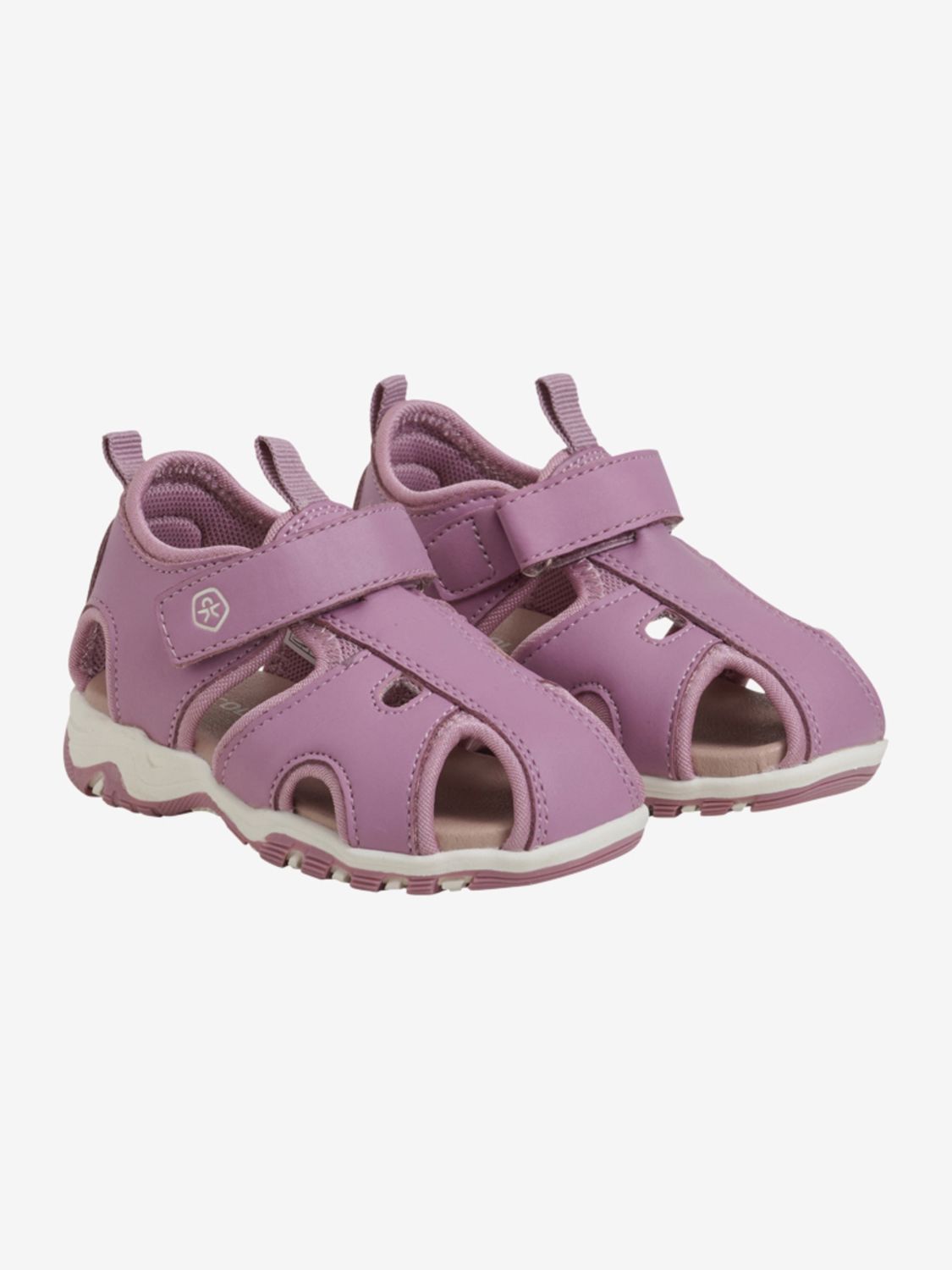 Baby Sandals W. Velcro Strap, Color: Foxglove, Size: 25