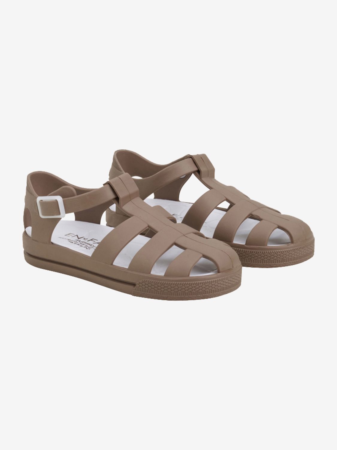 Swim Sandal Solid, Color: Acorn, Size: 27\28