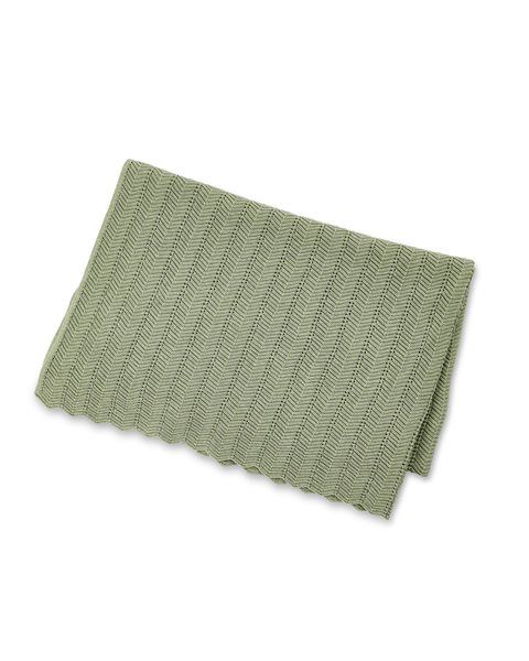 Babydecke, Fischgrätenstrick