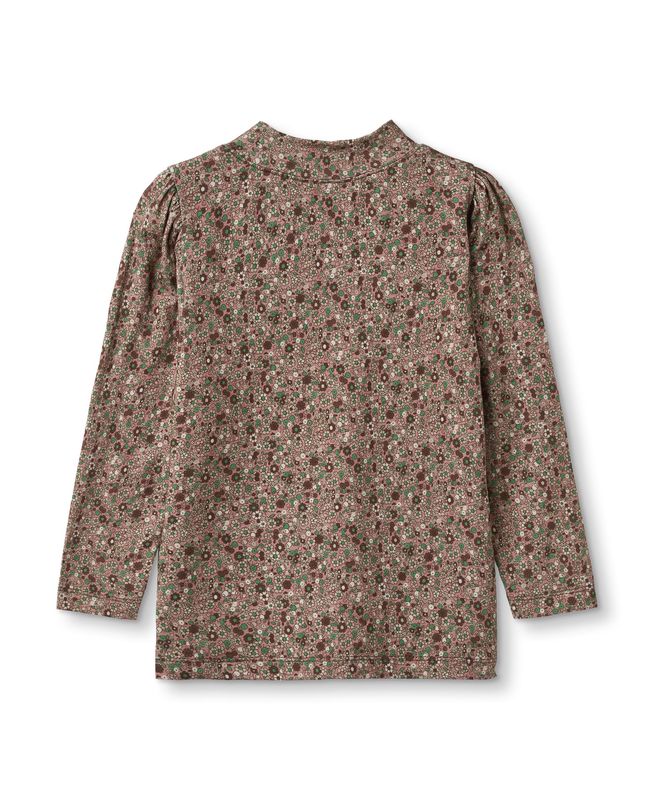 Kelly Puffärmel Bluse Blumen