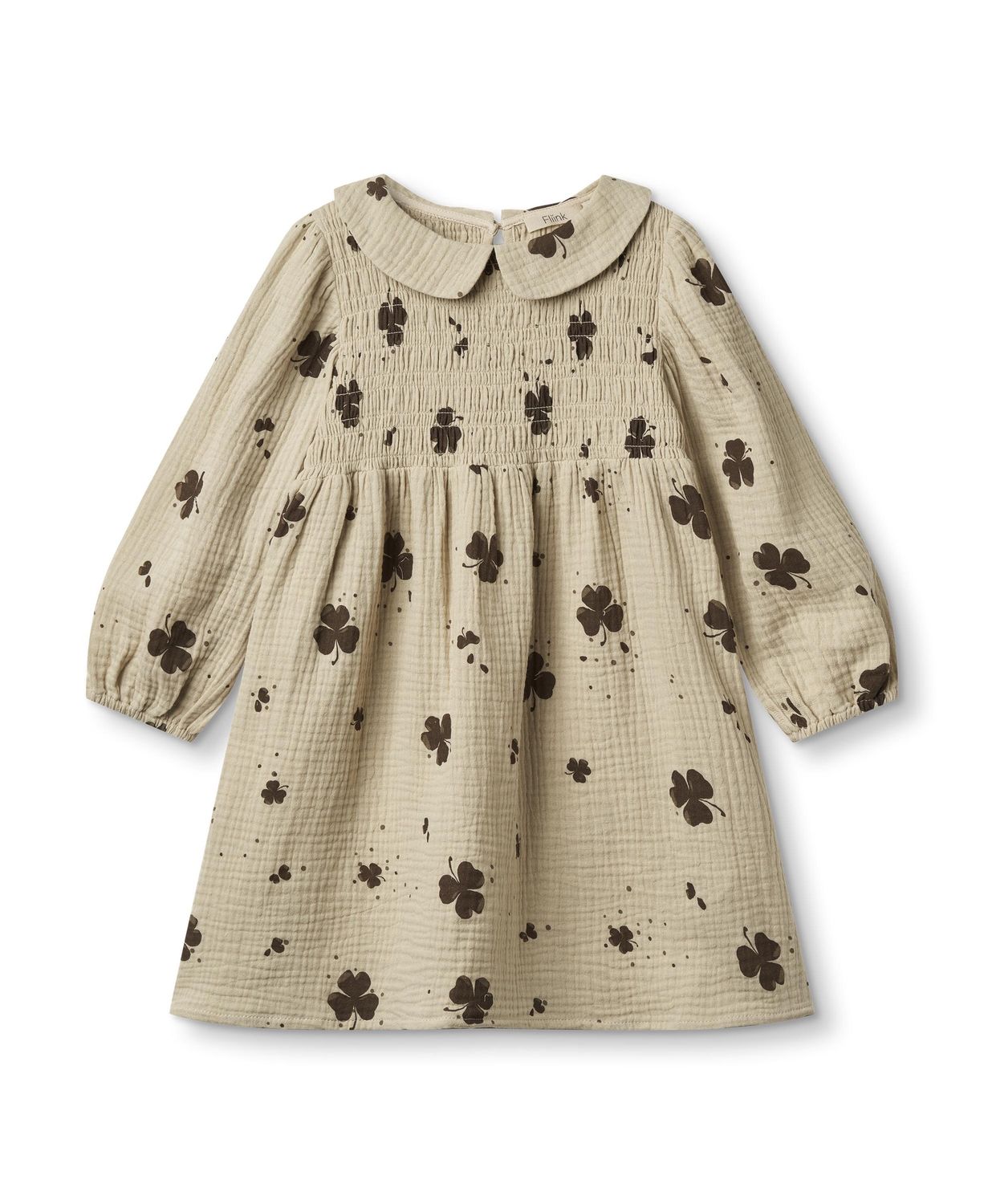 Clover Kleid Kleeblatt, Color: HUMUS/CARAFE AOP, Size: 3Y/98