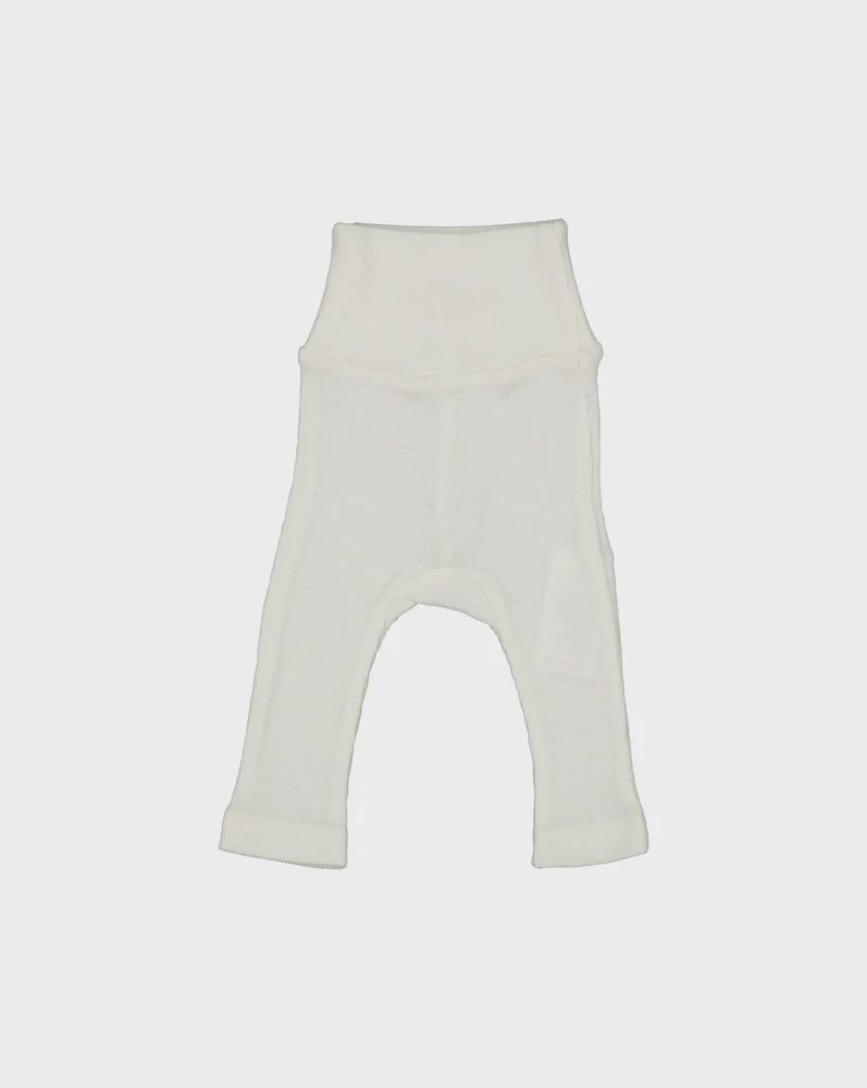 Hose Rippenstrick Wolle Piva, Color: Natural, Size: 0M/50