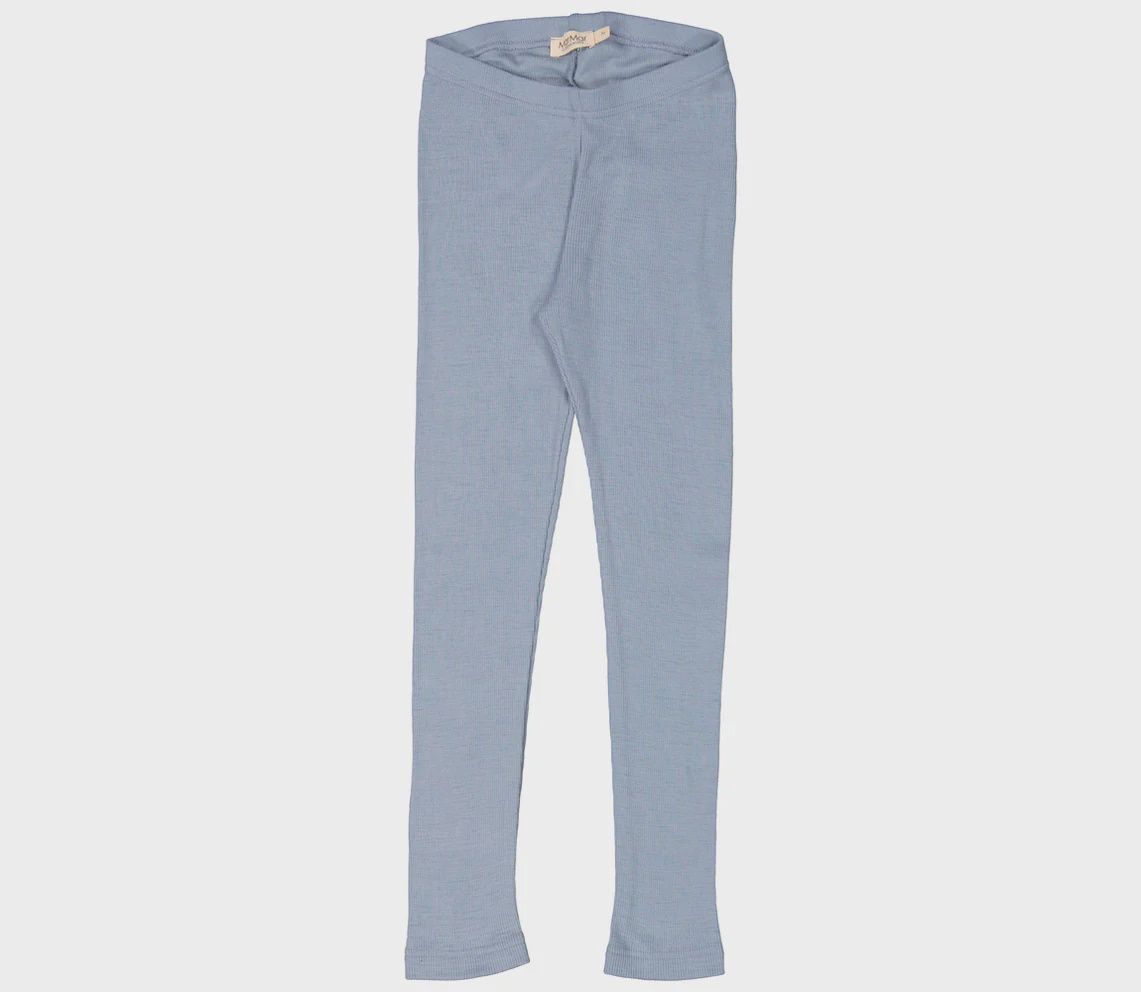Rippenstrick-Leggings aus Wolle  Leg, Color: Monsoon Blue, Size: 2Y/92