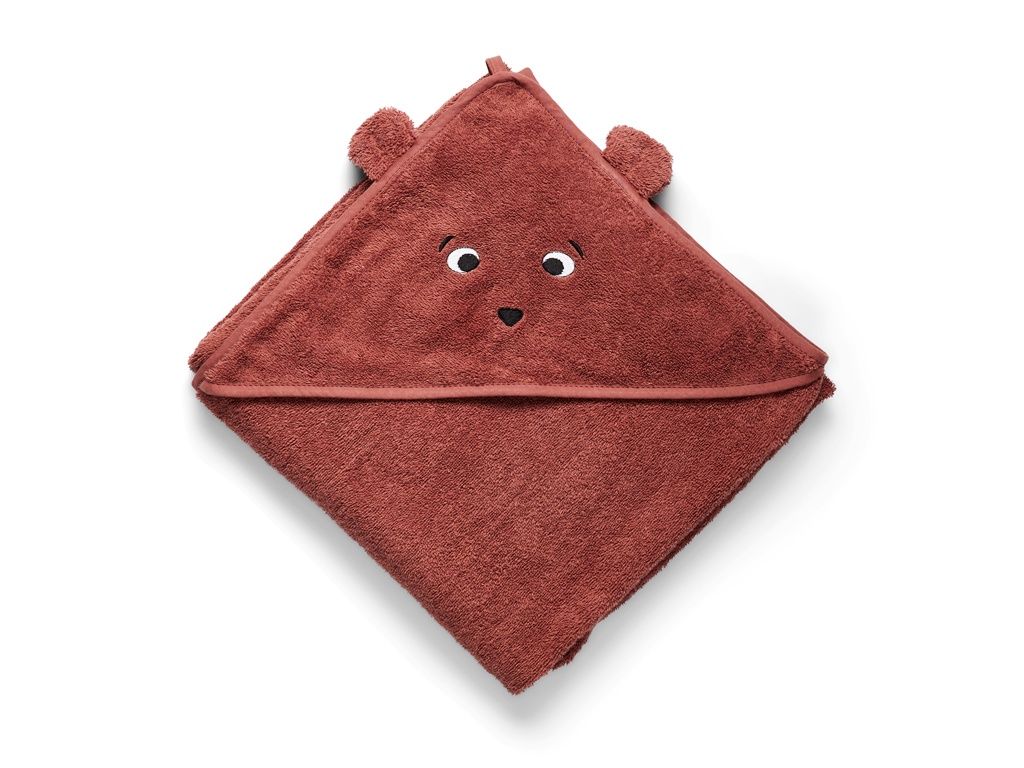 Aki Junior-Handtuch mit Kapuze, Color: Mahogany, Size: One size