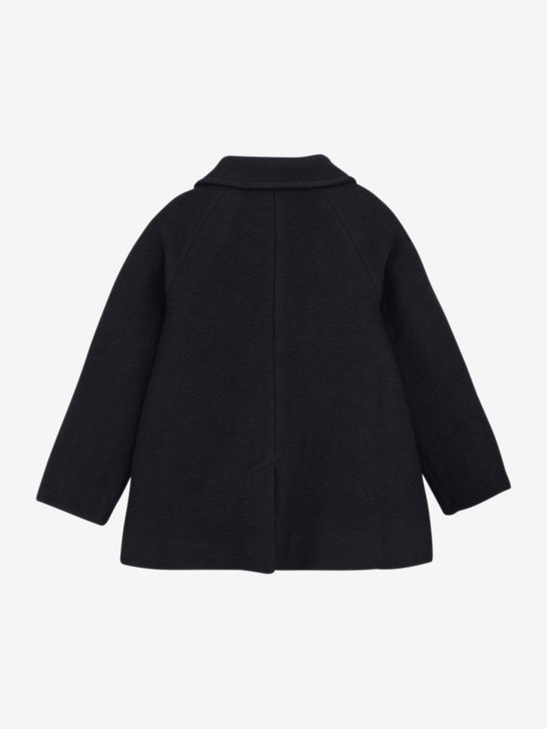 Wollmantel Dark Navy