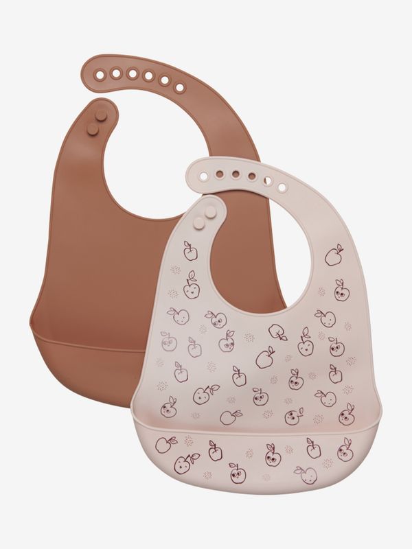Silicon Lätzchen Rosa (2er-Pack)