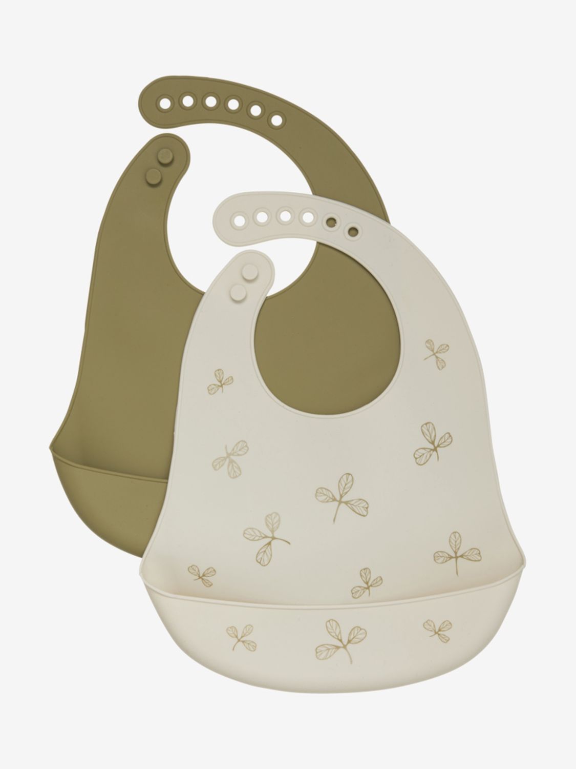 Silicon Lätzchen Khaki (2er-Pack), Size: OneSize