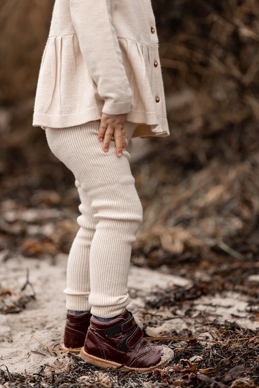 Benna Rippenleggings Sandshell