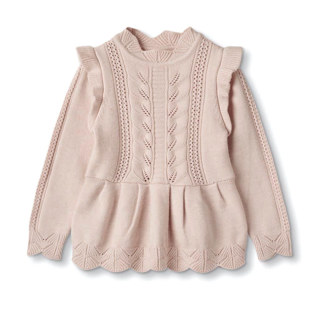 Alilly Peplum Pullover, Color: PEACH WHIP, Size: 9M/74