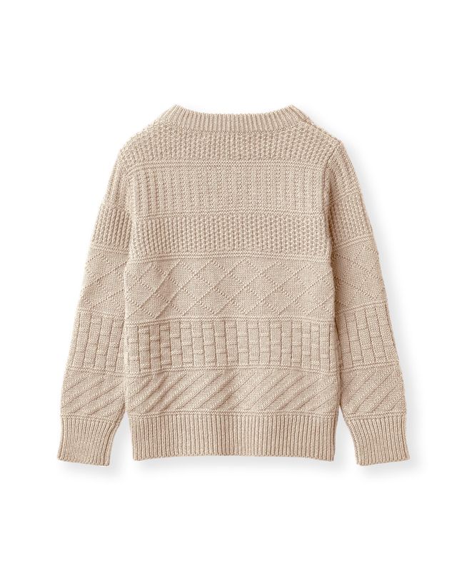 Nova Strickmuster Pullover Sandshell