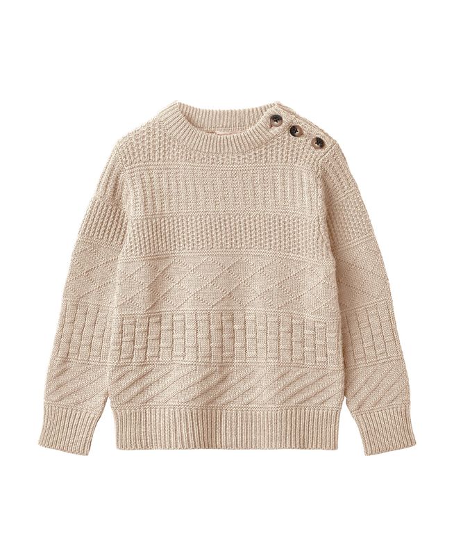 Nova Strickmuster Pullover Sandshell