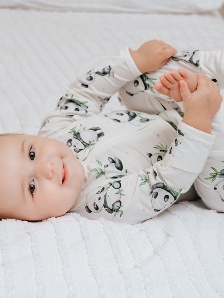 Baby Panda Bambus-Strampler