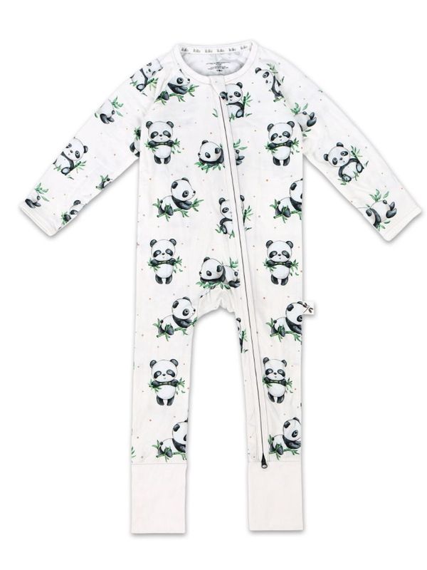 Baby Panda Bambus-Strampler, Size: 6-12m