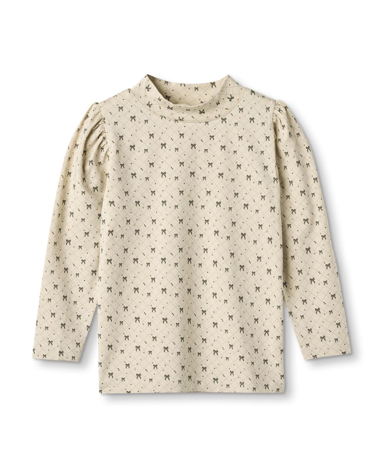 Kelly Puffärmel Bluse Schleifen, Color: SANDSHELL, Size: 2Y/92