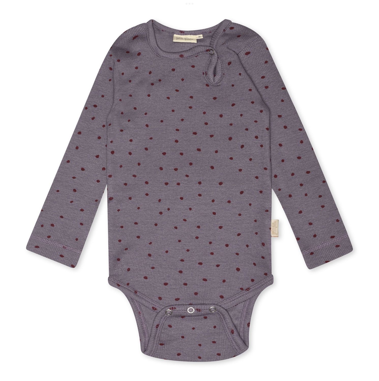 Body Langarm Modal Punkte, Color: Dusty violet dot, Size: 62 cm