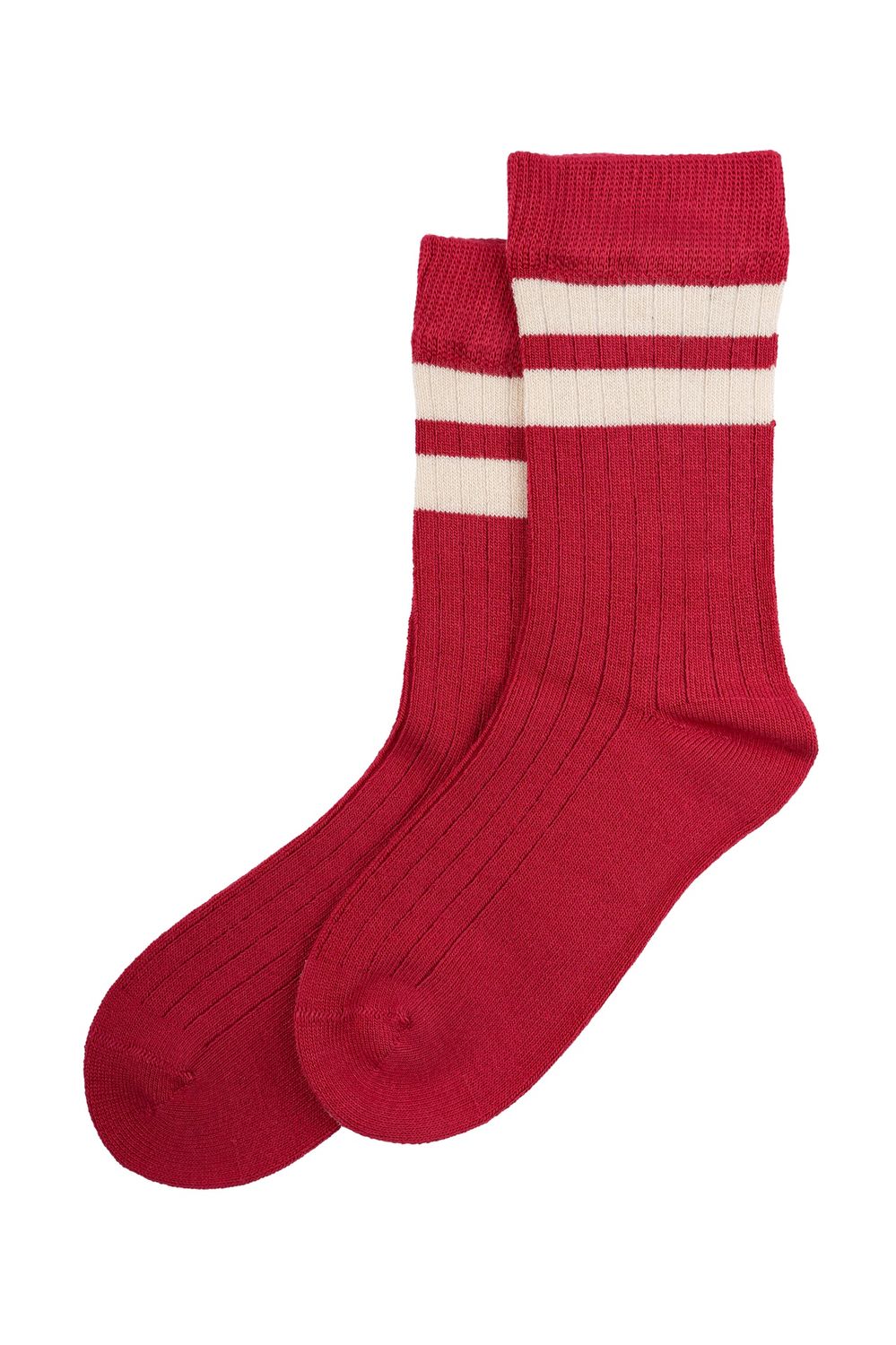 MiniPop® Bamboo Socks Sport, Color: Chili Pepper/Off White, Size: 19/22
