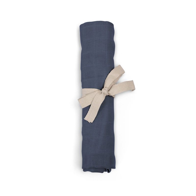 Musselintuch GOTS - Blau