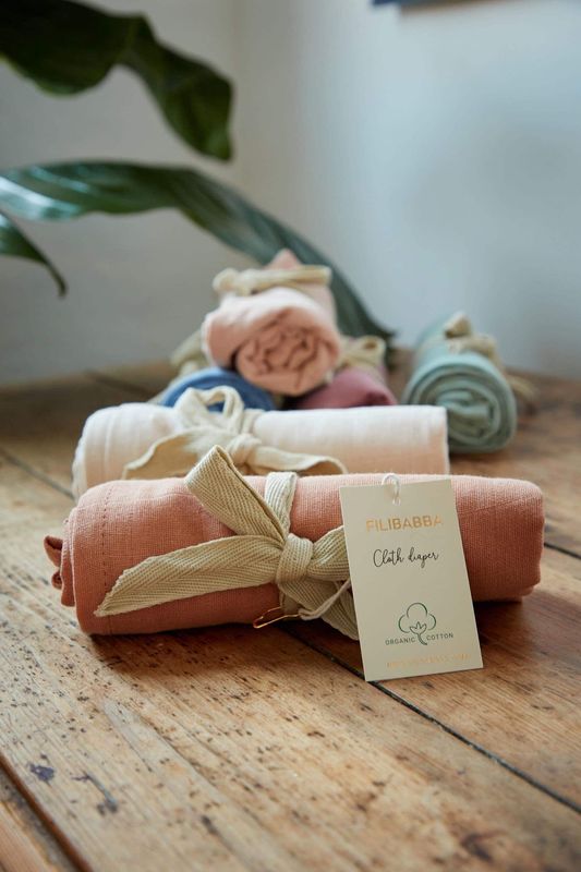 Musselintuch GOTS - Vintage Rosa