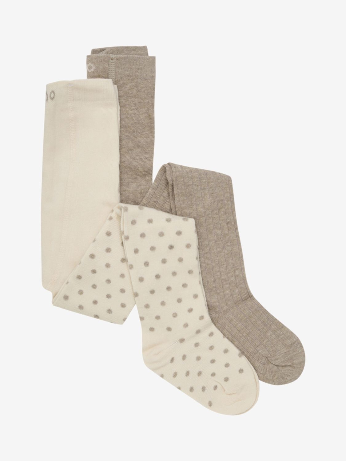 Strumpfhose mit Muster (2er-Pack), Color: Simply Taupe, Size: 116\122