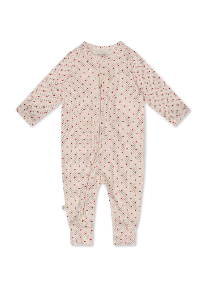 Elliotte Strampler Lots of Love red, Size: 62cm - 3M