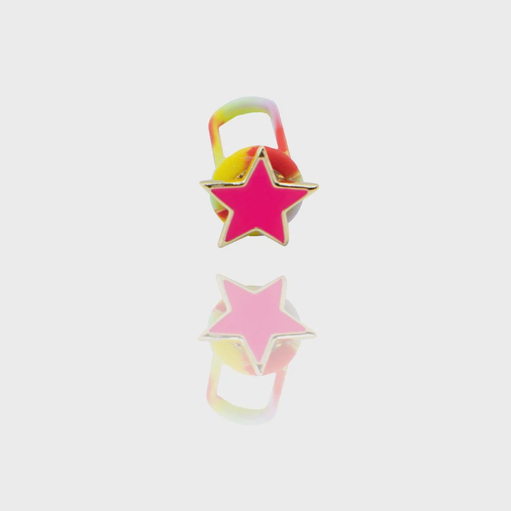 Starburst Schuh Charme, Color: Neonpink