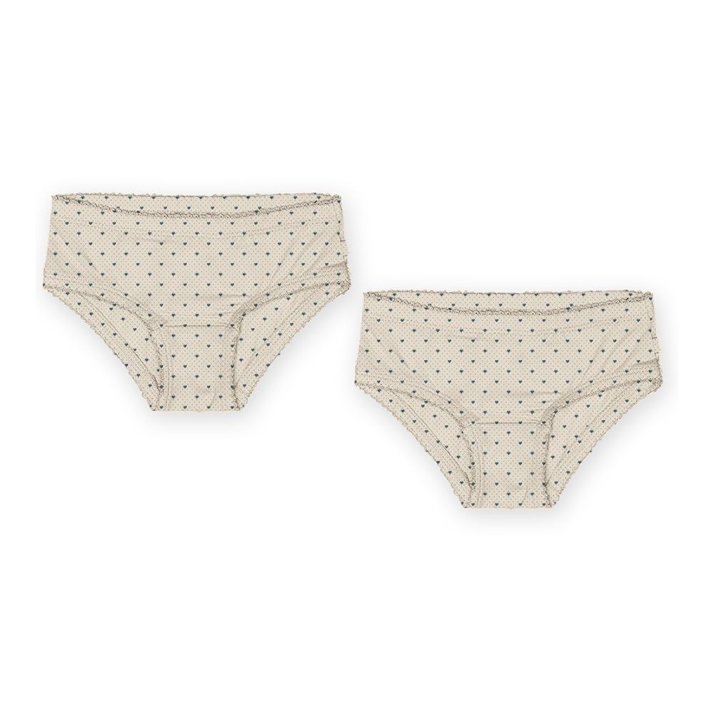Evy Unterwäsche 2-pack, Color: Lots of love sky, Size: 92cm - 2Y