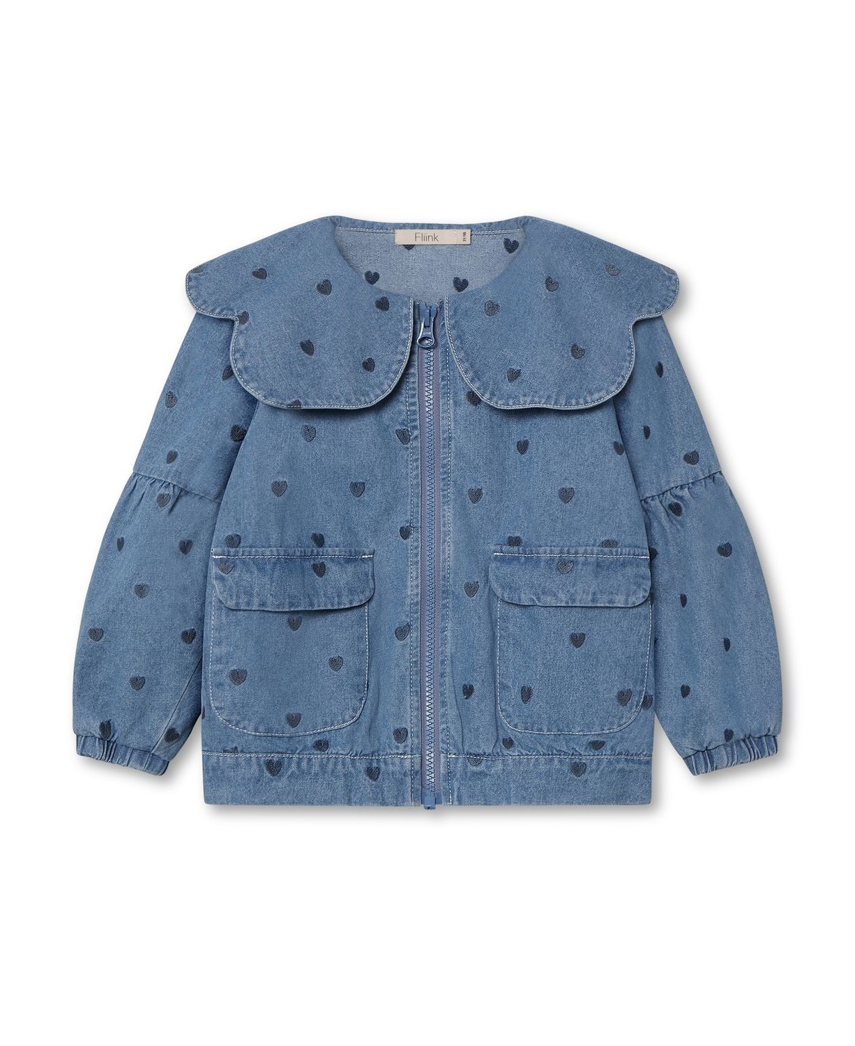 Donna Denim Bomber Jacke, Size: 2Y/92