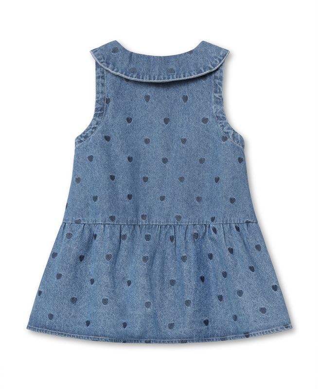 Donna Denim Spencer Kleid