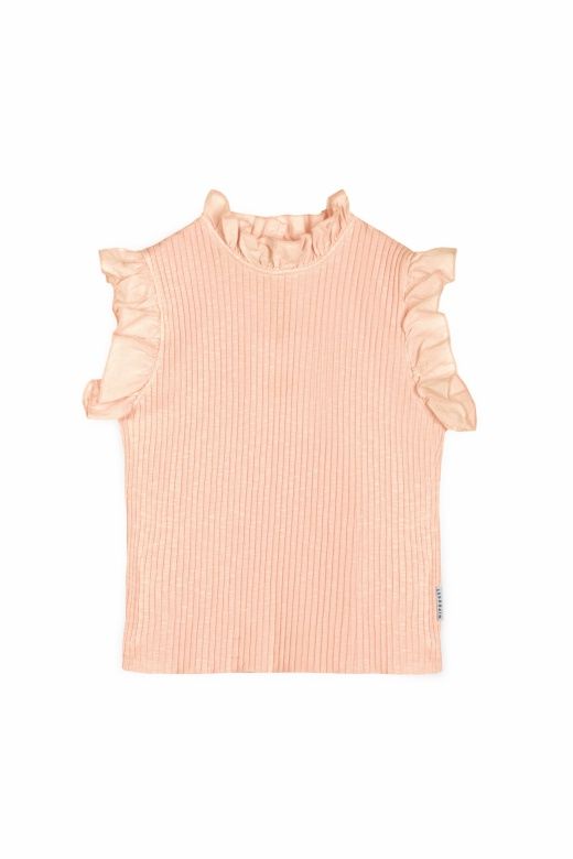 Charlotte Top, Color: Salmon, Size: 6Y