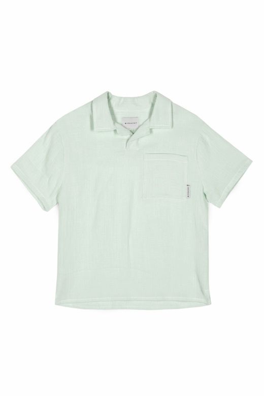 Nicolo Muslin  Pooloshirt, Color: Green Lily, Size: 8Y