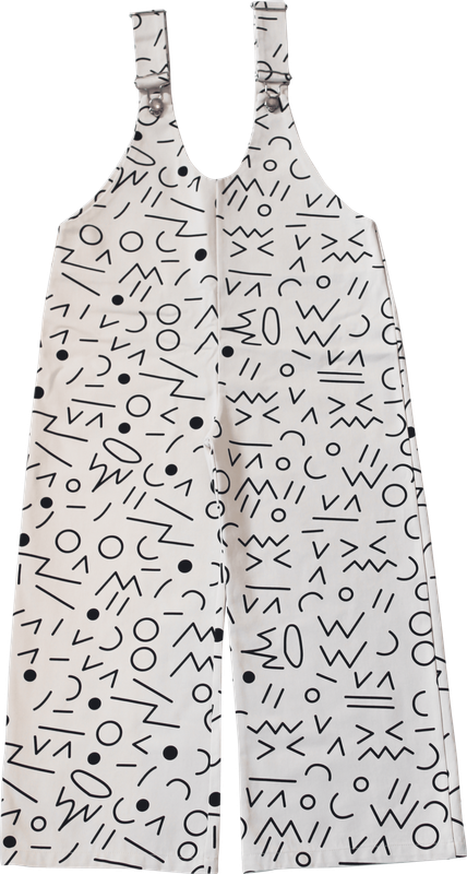 Printed Draft Latzhose