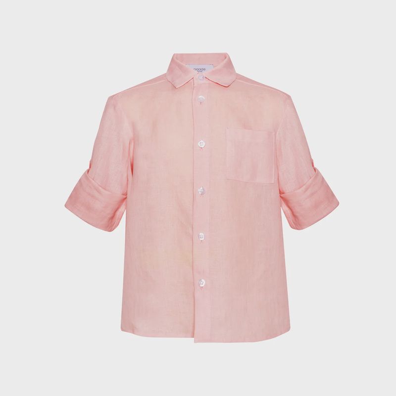 Leinenhemd Afternoon - Pink