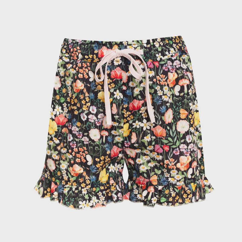 Shorts Wildflower - Schwarz