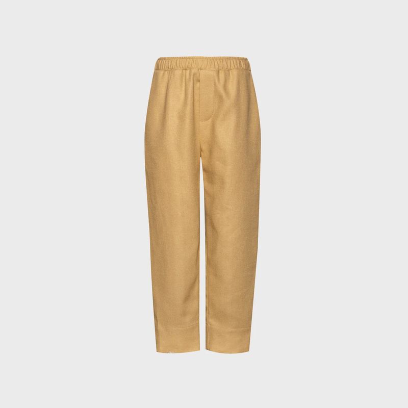 Hose aus Leinemischung Sunlit - Braun