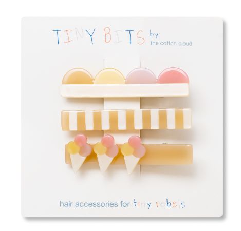 Haarklemme 3er-Set Ice Cream