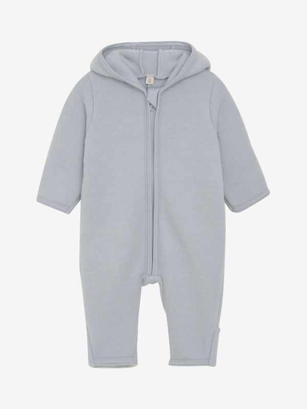 Overall mit Ohren Wollefleece Blaugrau